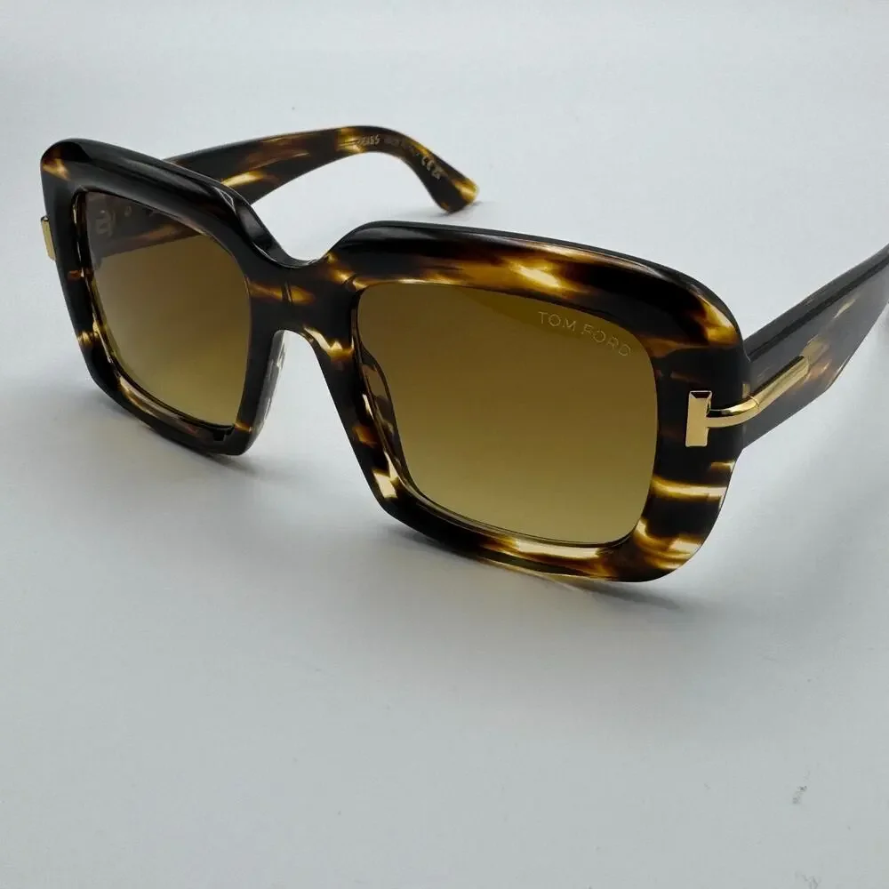 Tom Ford Sunglasses Icon TF1330 55F Havana Brown Frame Brown Gradient Lens 53mm